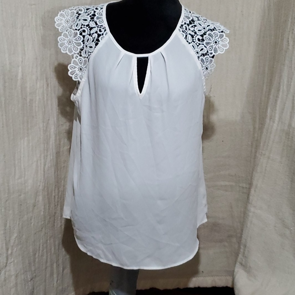Express Lace Sleeve Shirt - Picture 1 of 5